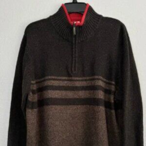 Columbia wool blend 1/4 zip knit sweater XL
